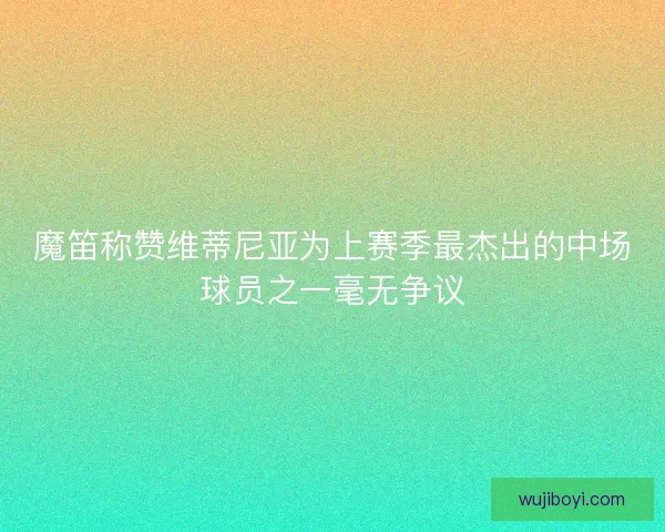 魔笛称赞维蒂尼亚为上赛季最杰出的中场球员之一毫无争议